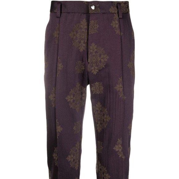Goodfight jacquard-print tailored trousers - Picture 1 of 11